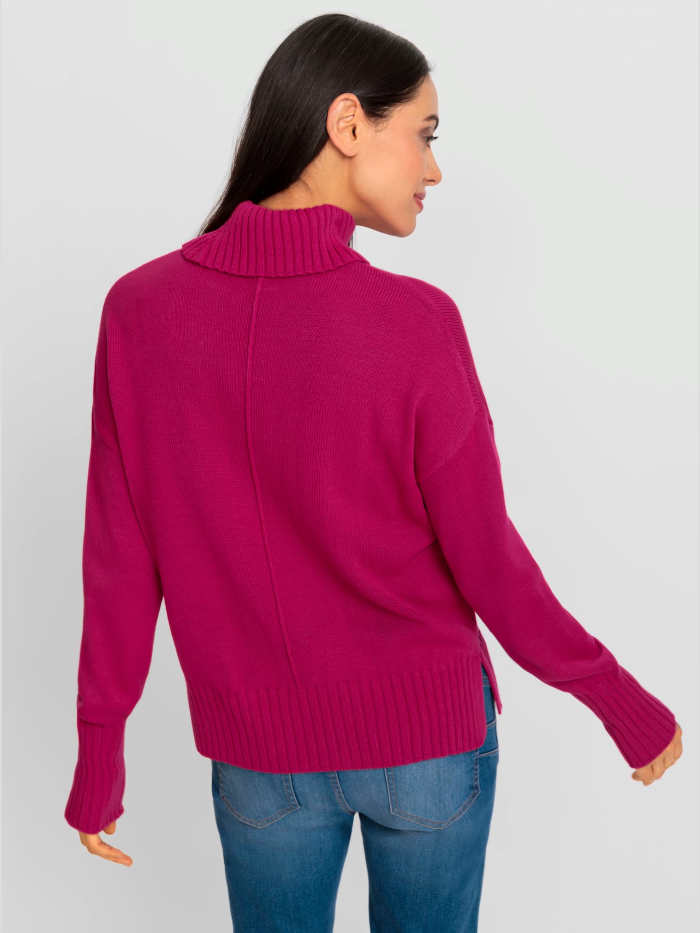 Pull col roulé flatteur
