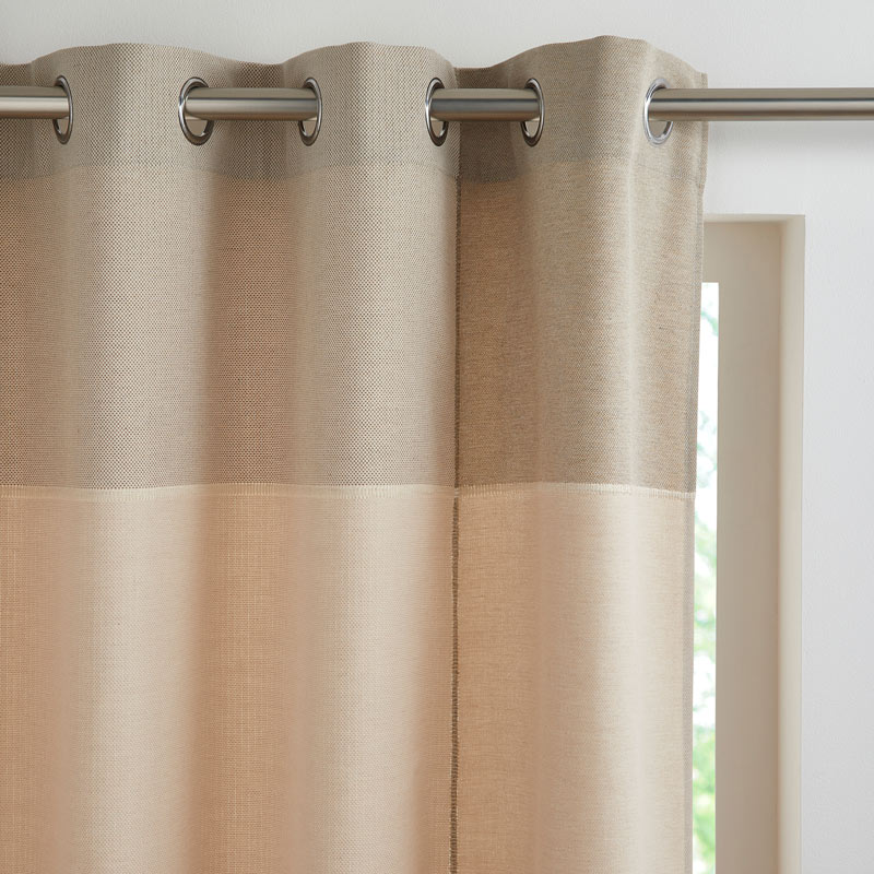 Rideau occultant jacquard 'Barreiras' beige
