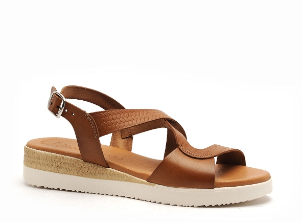 Eva frutos nu pieds plats femme 4258 marron