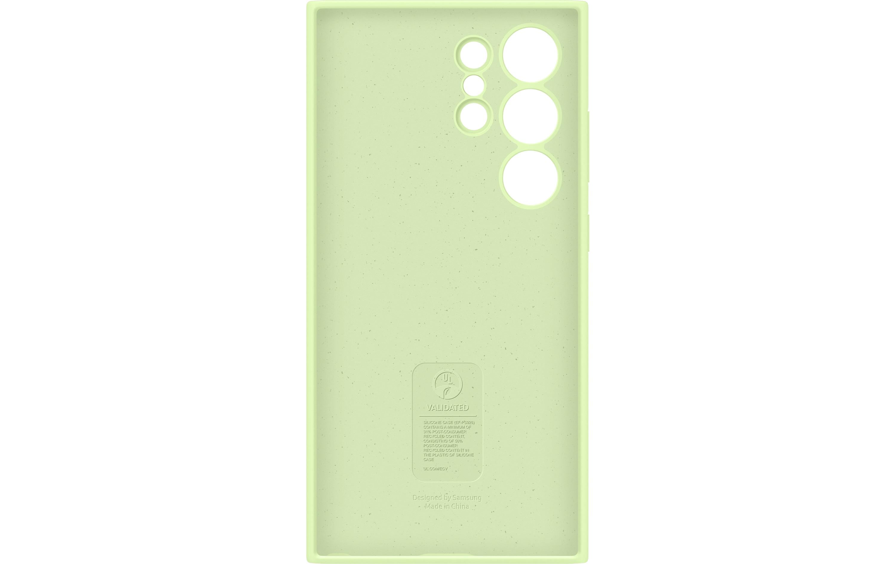 Back Cover Silicone Galaxy S24 Ultra GrünSchutzhülle für das Samsung Galaxy S24 Ultra