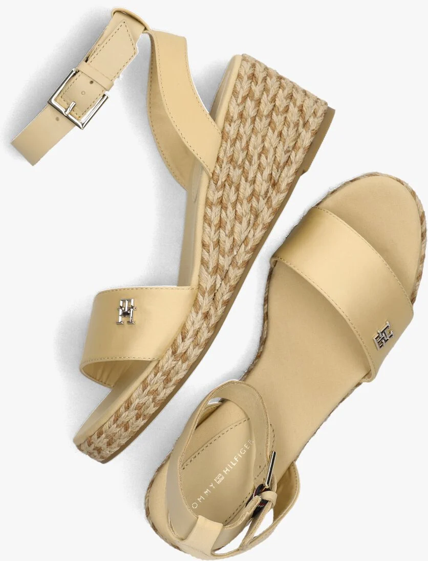 TOMMY HILFIGER beige tommy hilfiger sandalen colorful wedge satin