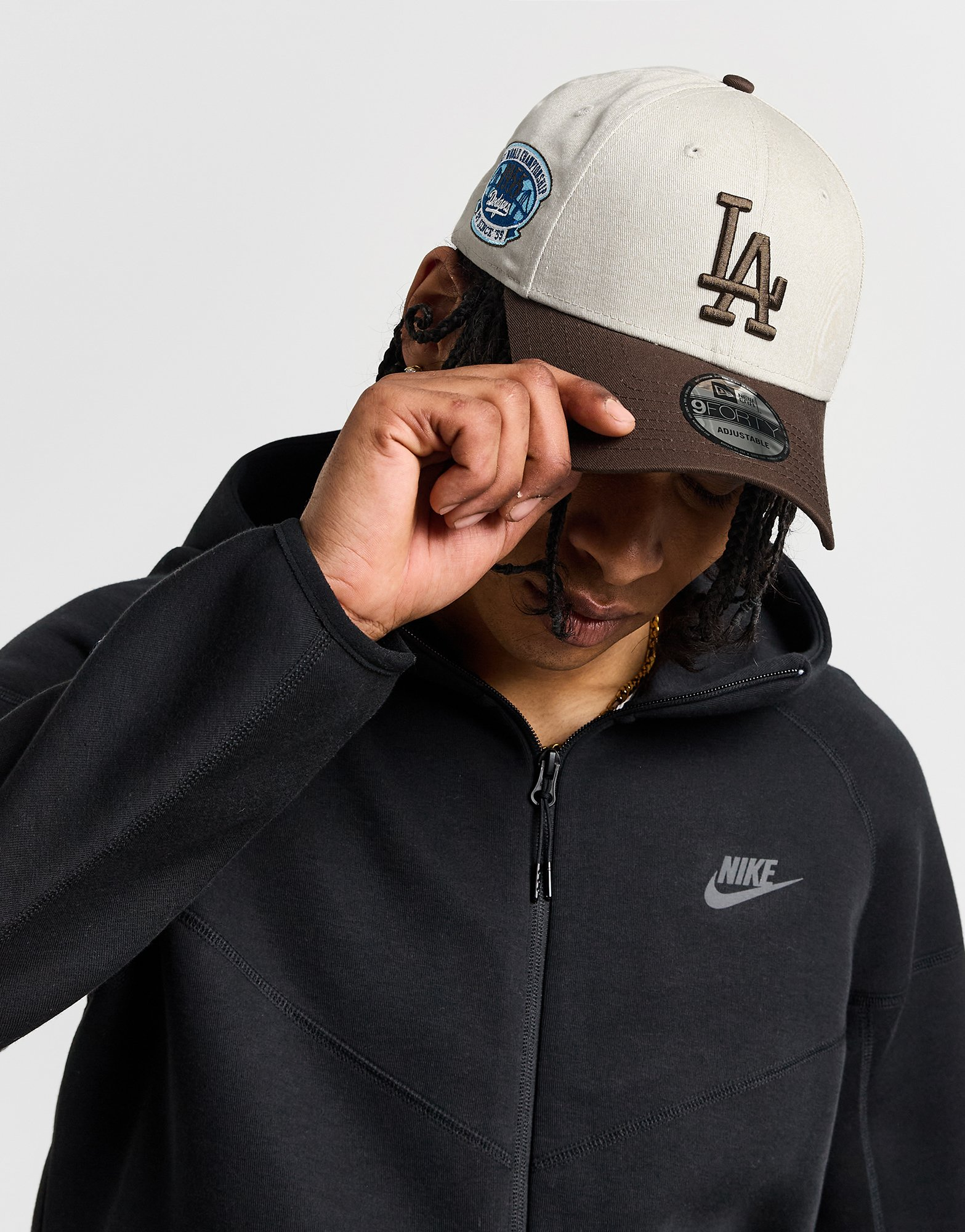 New Era Casquette MLB LA Dodgers World Series Patch 9FORTY