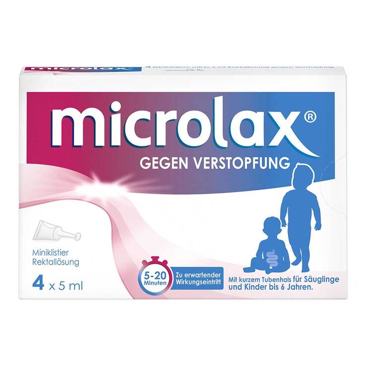 Microlax Rektallösung Klistiere mit kurzem Tubenhals, 4 St