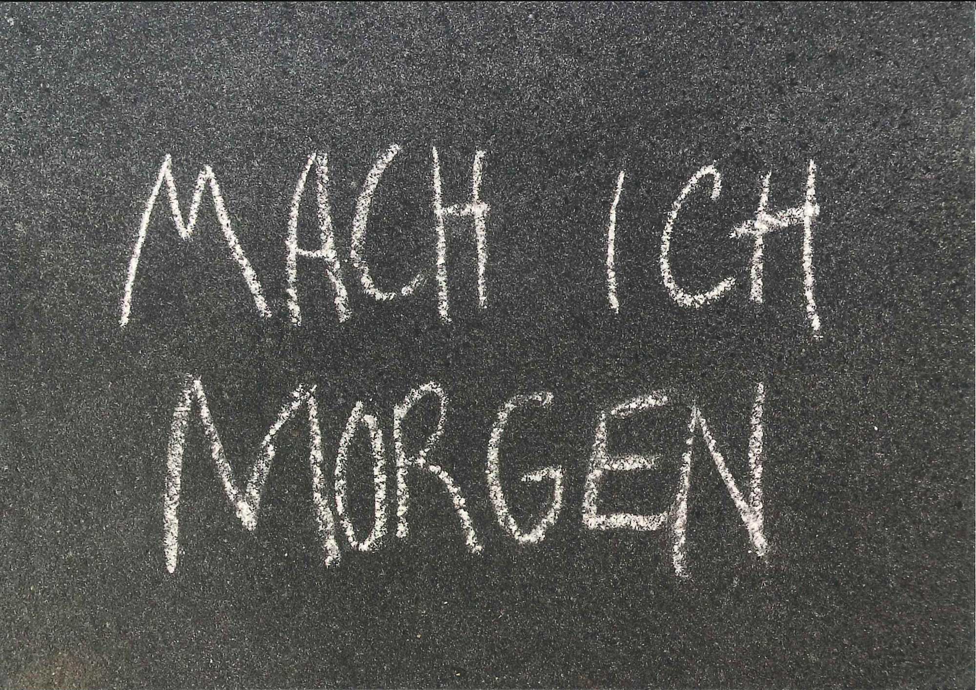 Postkarte 'Mach ich morgen' günstig bestellen