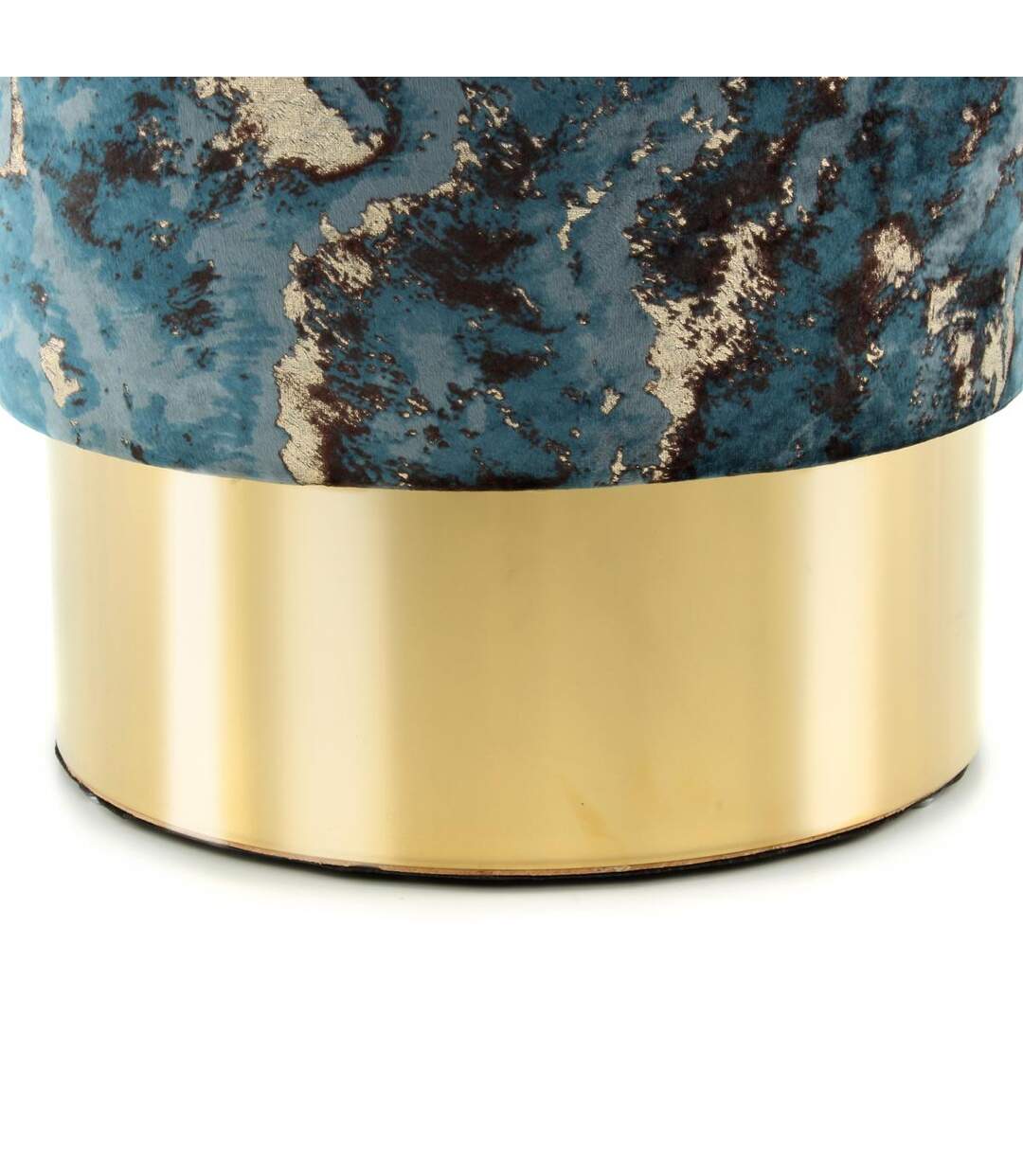 Tabouret ZAPA en polyester doux et soyeux fait main BSCI FSC