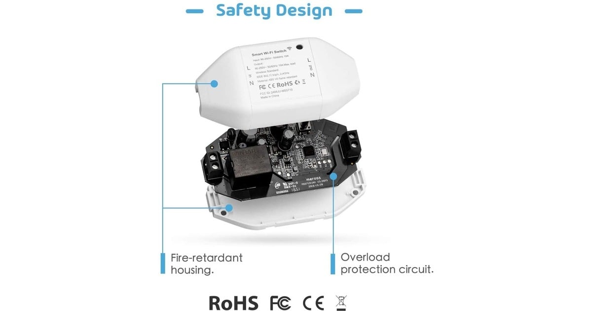 MEROSSMSS710 Smart Wi-Fi Switch schakelaar