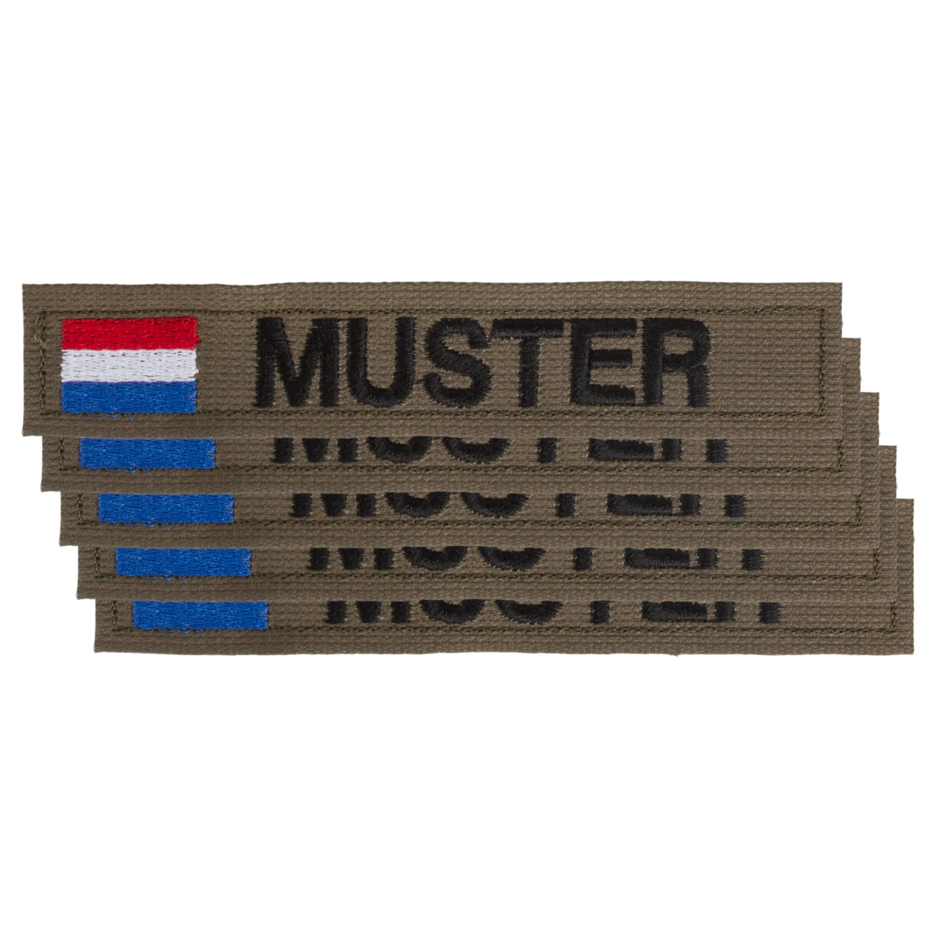 ASMC -  Namensbänder 5er Set NLD oliv