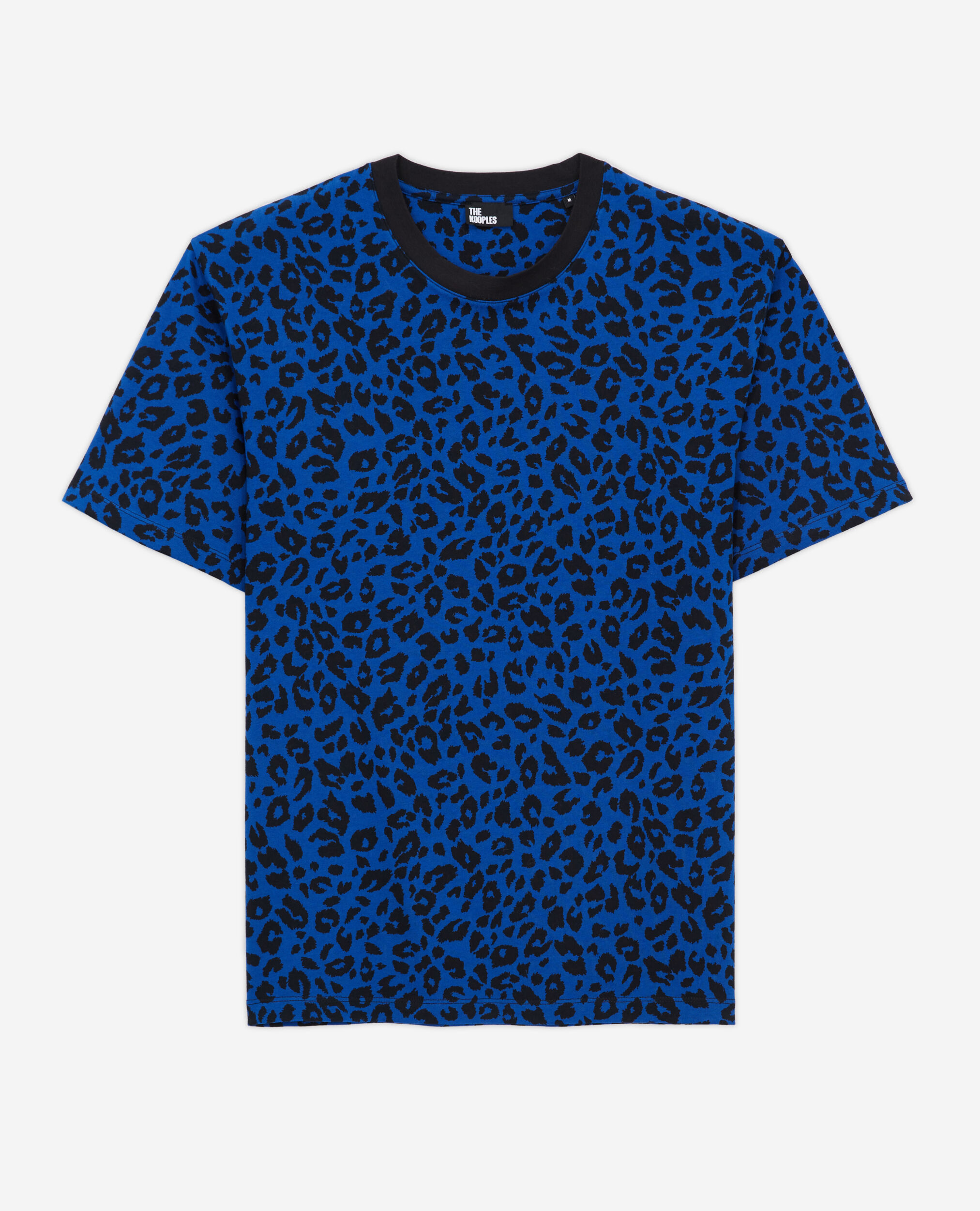 T-shirt léopard bleu