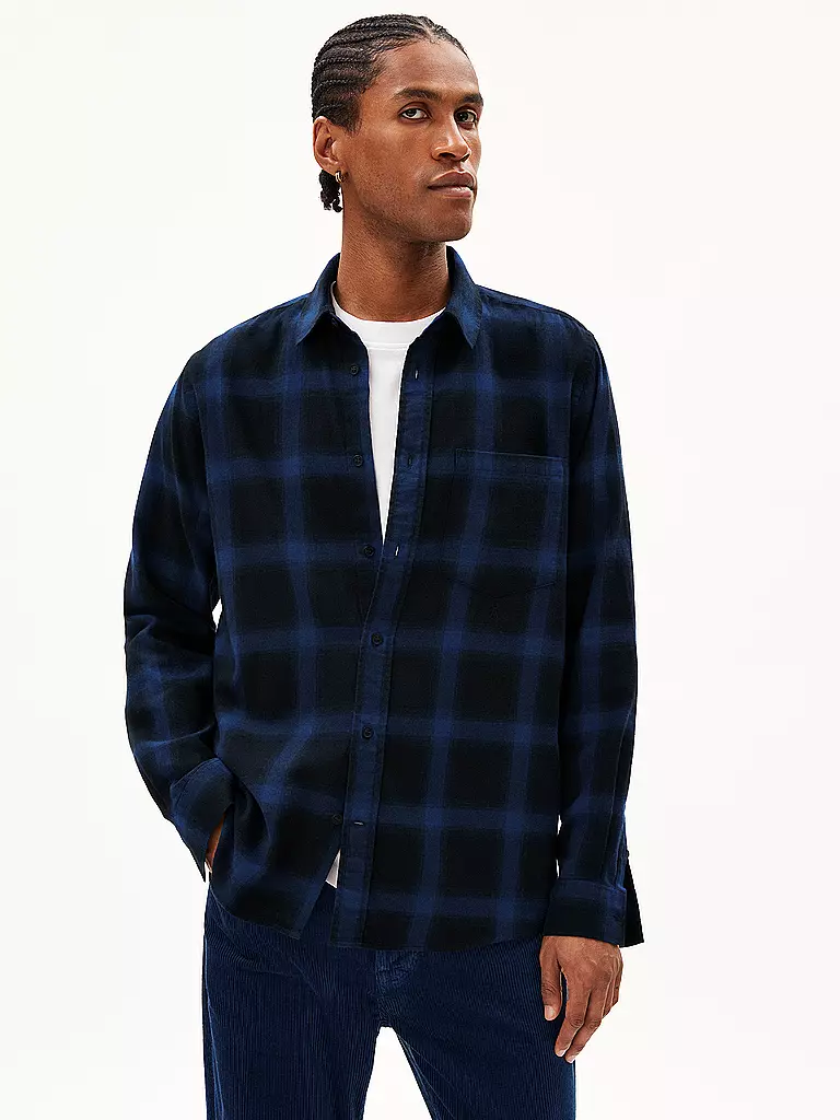 ARMEDANGELS Hemd KAALMO blau