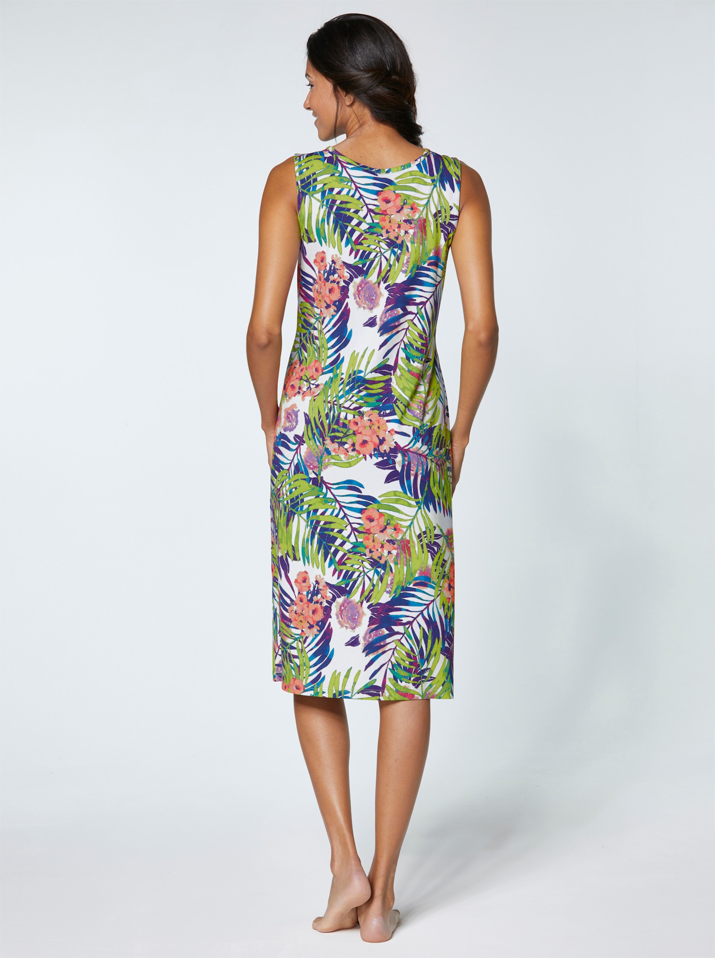 feel good Sommerkleid in lagune-gemustert