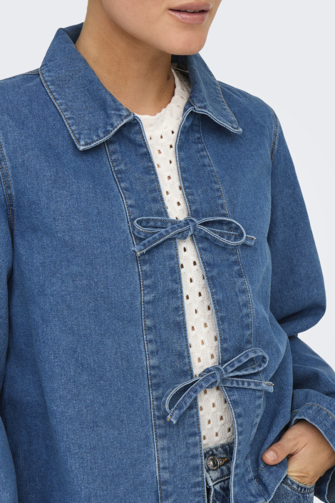 Only blauwe dames blouse