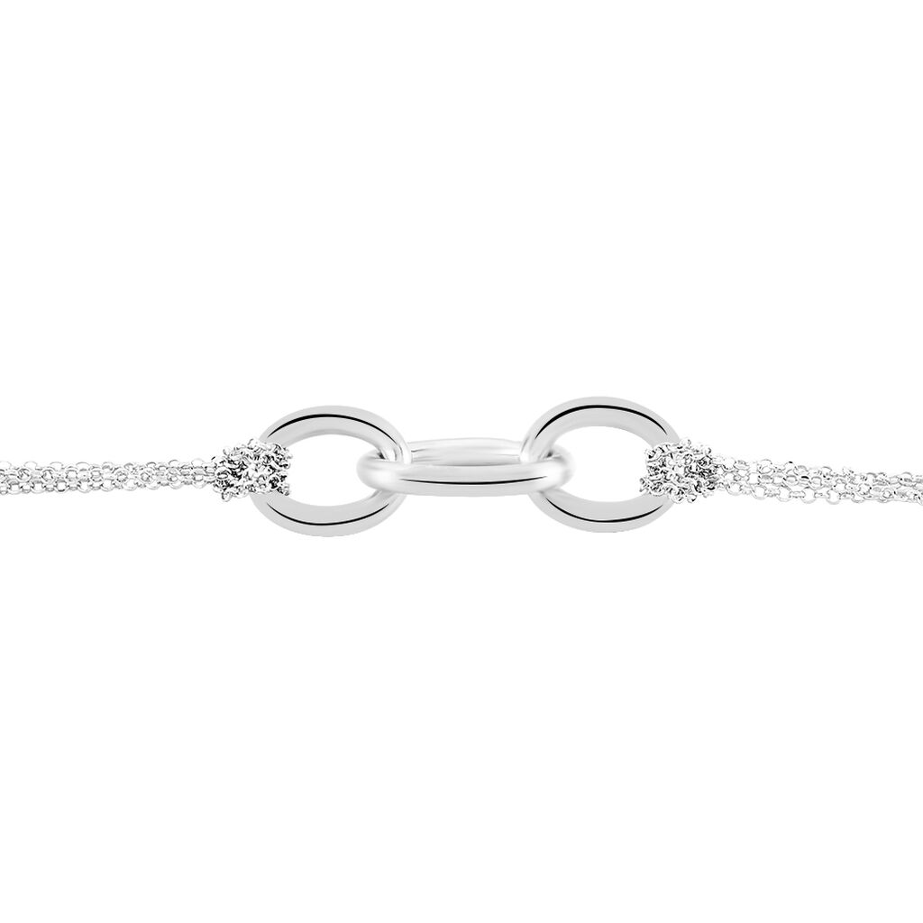 Bracelet Abassia Argent Blanc