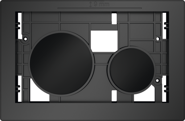 Tece Loop knoppen voor drukplaat zwart glans
