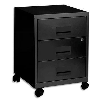 Caisson mobile - 3 tiroirs - noir