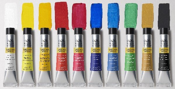 Winsor & Newton - Galeria Akrylmaling Sæt - 10X12 ML