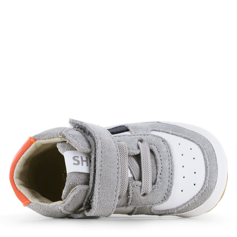 Shoesme grijs BABY-PROOF® schoentje Leer, Suède | Jongens schoenen