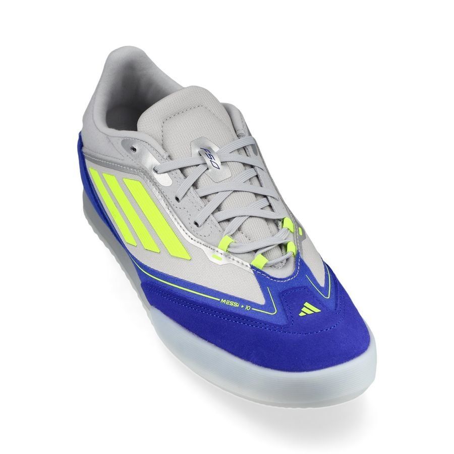 adidas F50 Messi Freestyle IN La Vida Rapida - Argenté/Jaune/Bleu