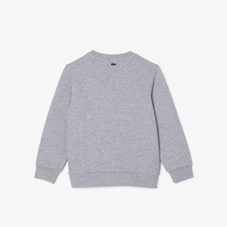 Sweatshirt avec imprimé iconique en coton Pullovers & Sweatshirts - Gris - Lacoste - Enfant