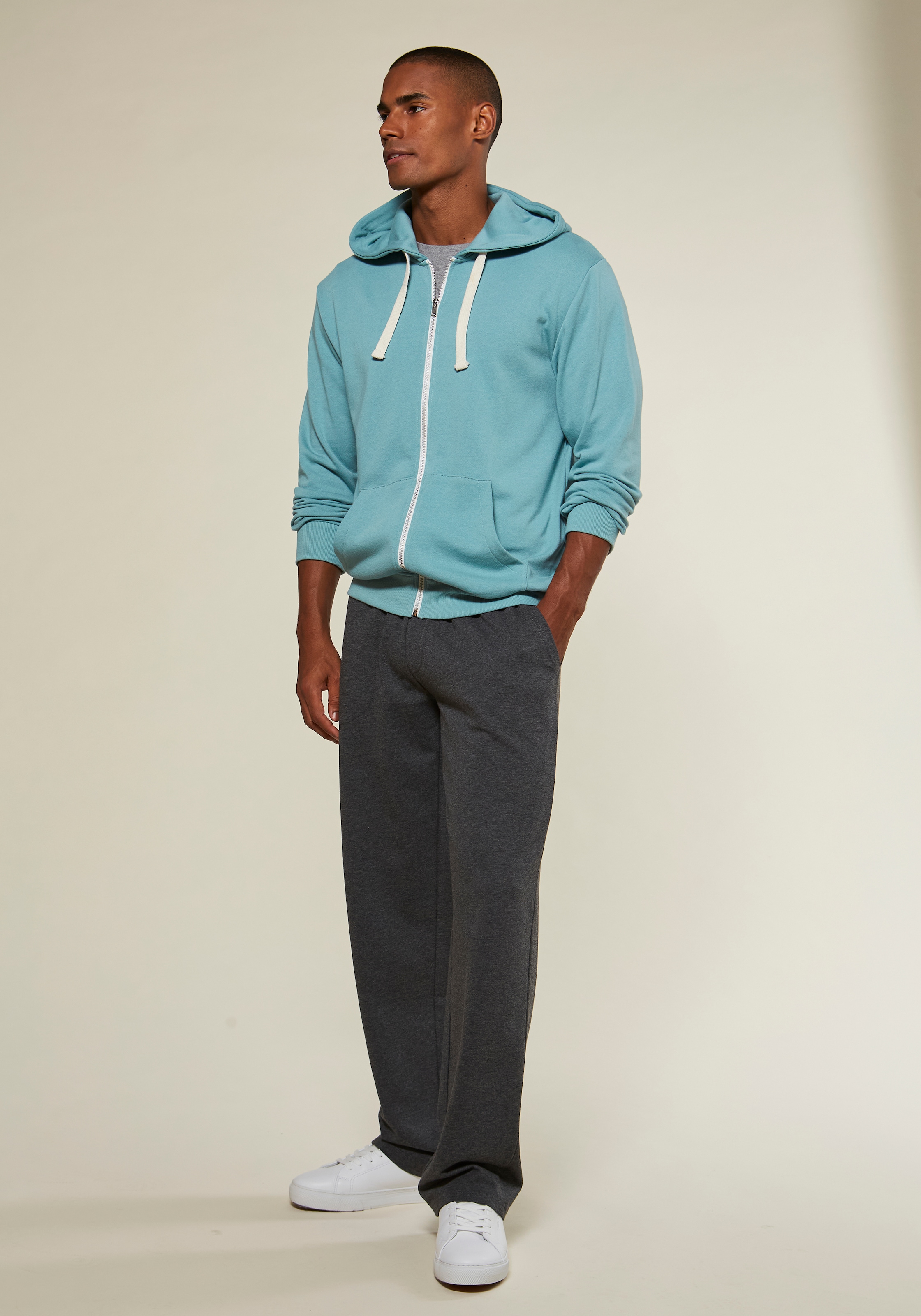 KangaROOS Kapuzensweatjacke , mit Kapuze, kontrast Zipper und kontrast Bänder