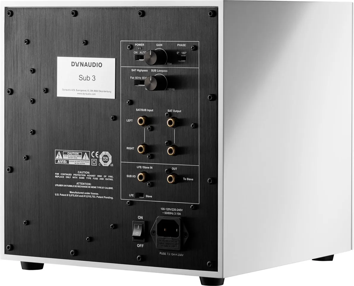 Dynaudio Sub 3 Blanc satiné Caissons de basses