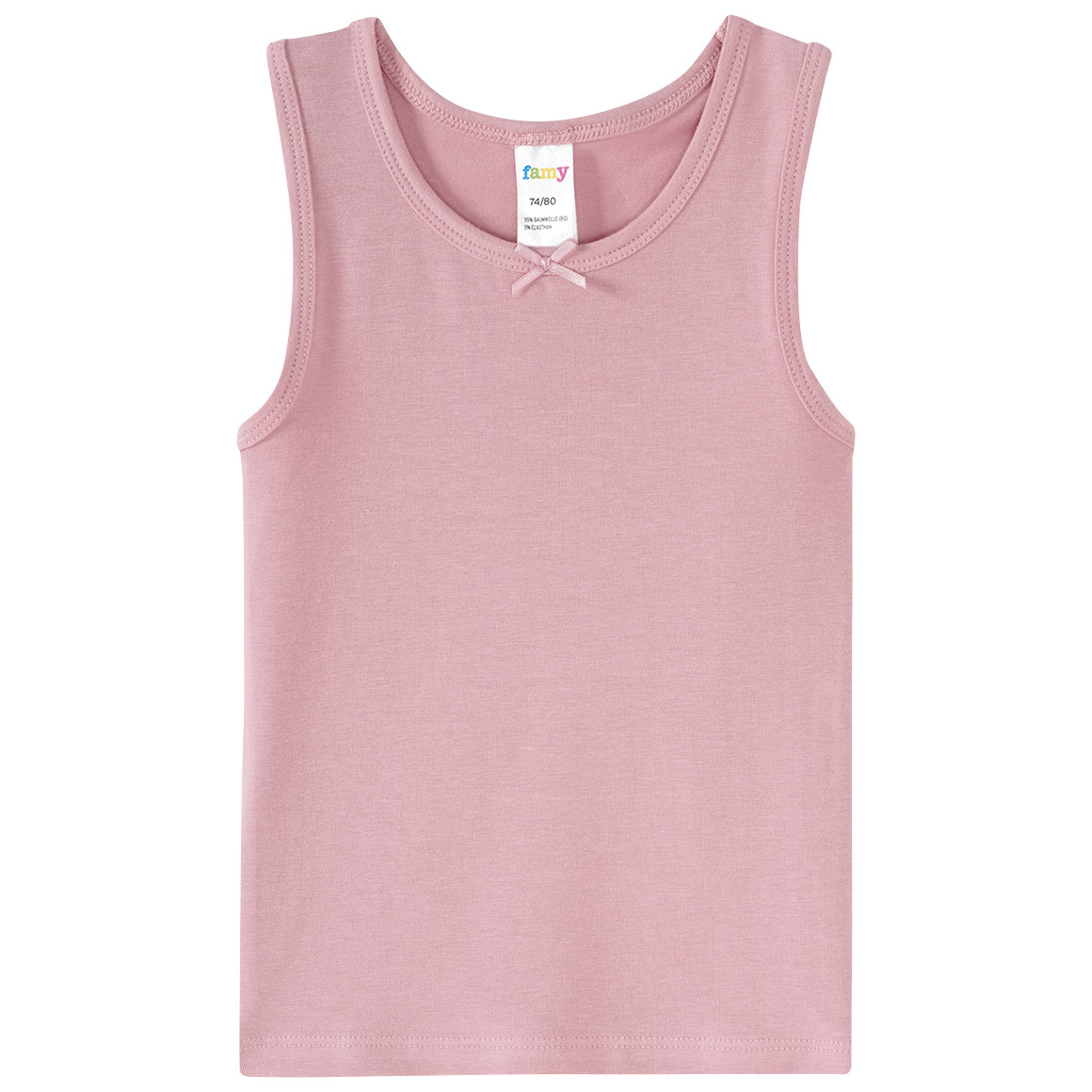 Famy 3 Baby Unterhemden rosa / dunkelblau