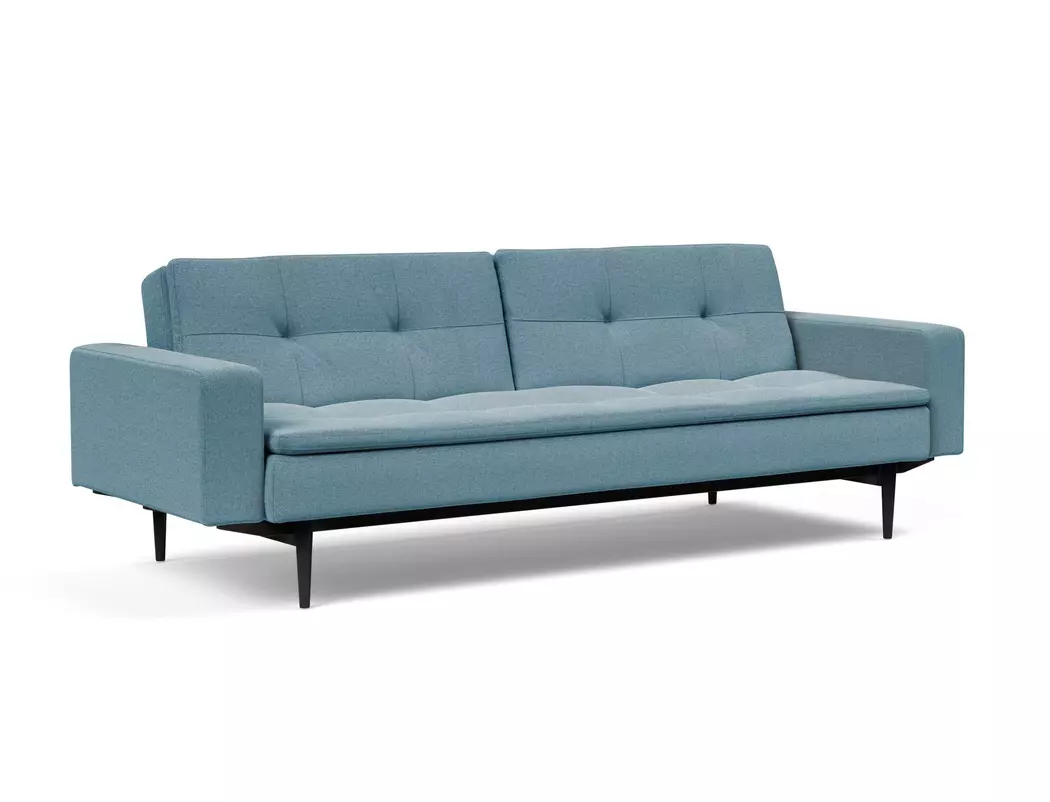 Schlafsofa mit Armlehnen Dublexo Styletto schwarz