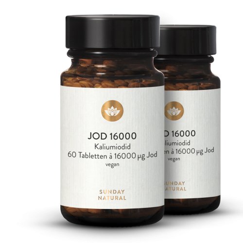Sunday Natural Products  Jod 16mg Mini-tabletten Hochdosiert