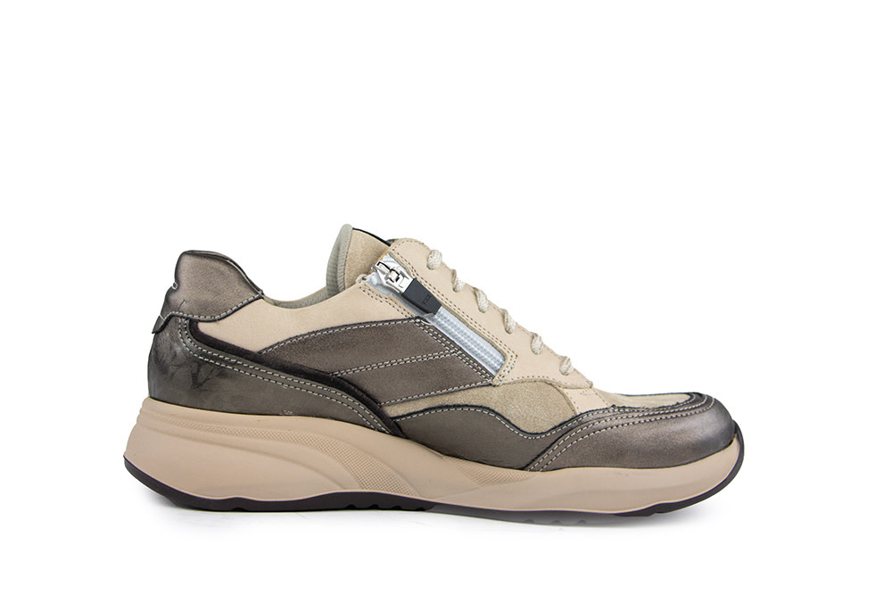 Durea Sneaker Brons Smog Seppia