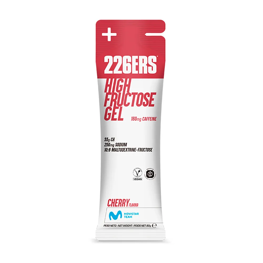 226ERS Gel Energético com Alto Teor de Frutose 160mg Sabor Cereja 80g