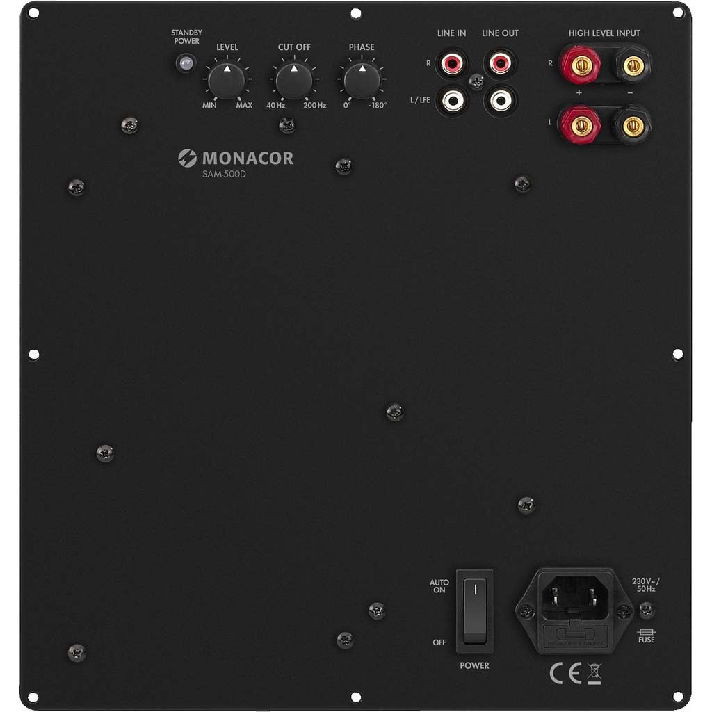 Monacor SAM-500D subwoofer versterkermodule (inbouw) 500W