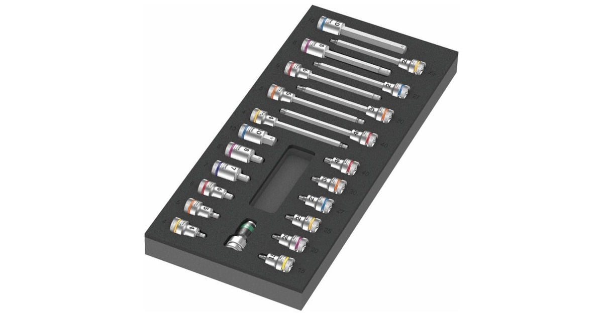 Wera9723 Schuimrubberen inzetstuk met Zyklop B 3/8