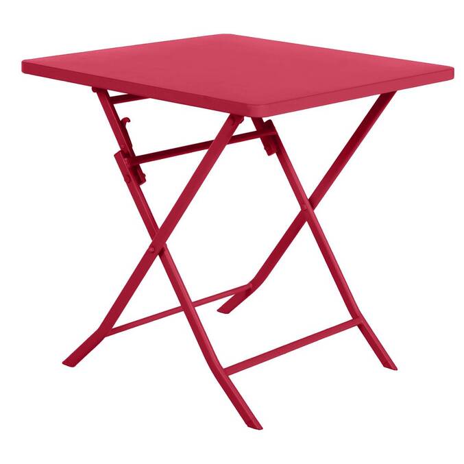 Table de jardin pliante carrée GREENSBORO Grenade