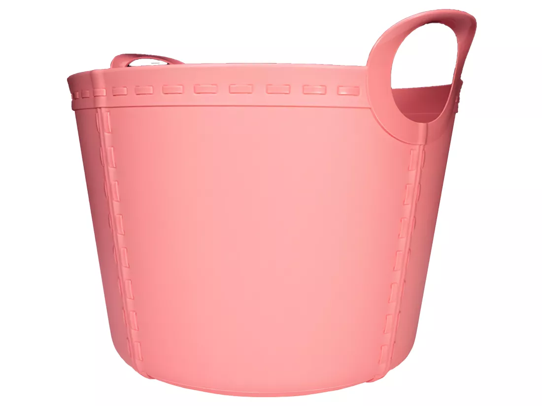 2x panier craft petit 15l rose clair 40x32x28