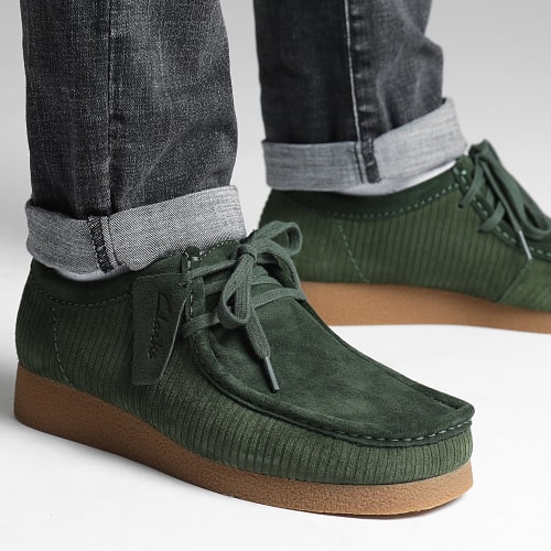 Chaussures Wallabee Evo Dark Green Suede