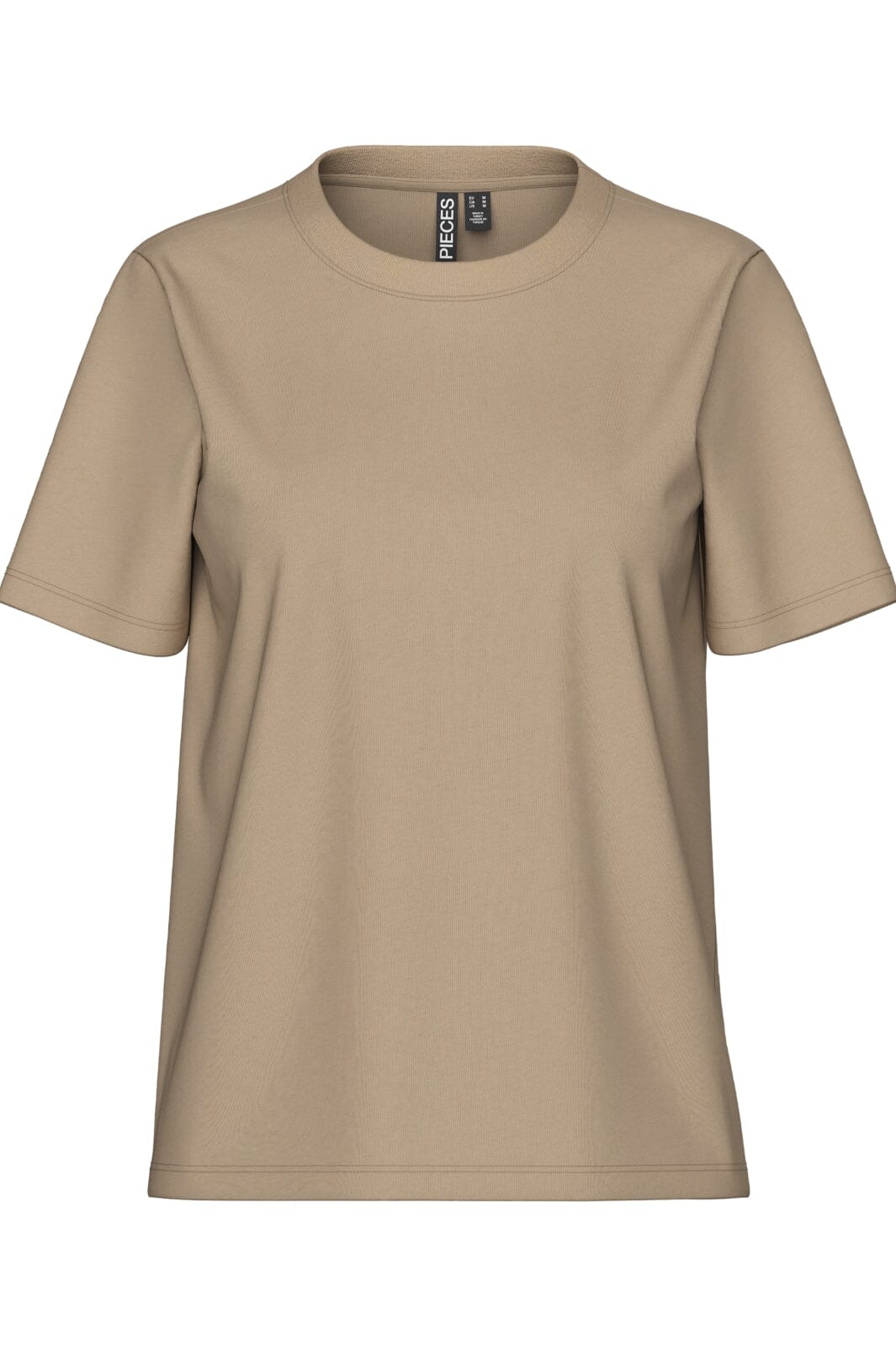 Pieces Pcria Ss Solid Tee 4280158 silver mink