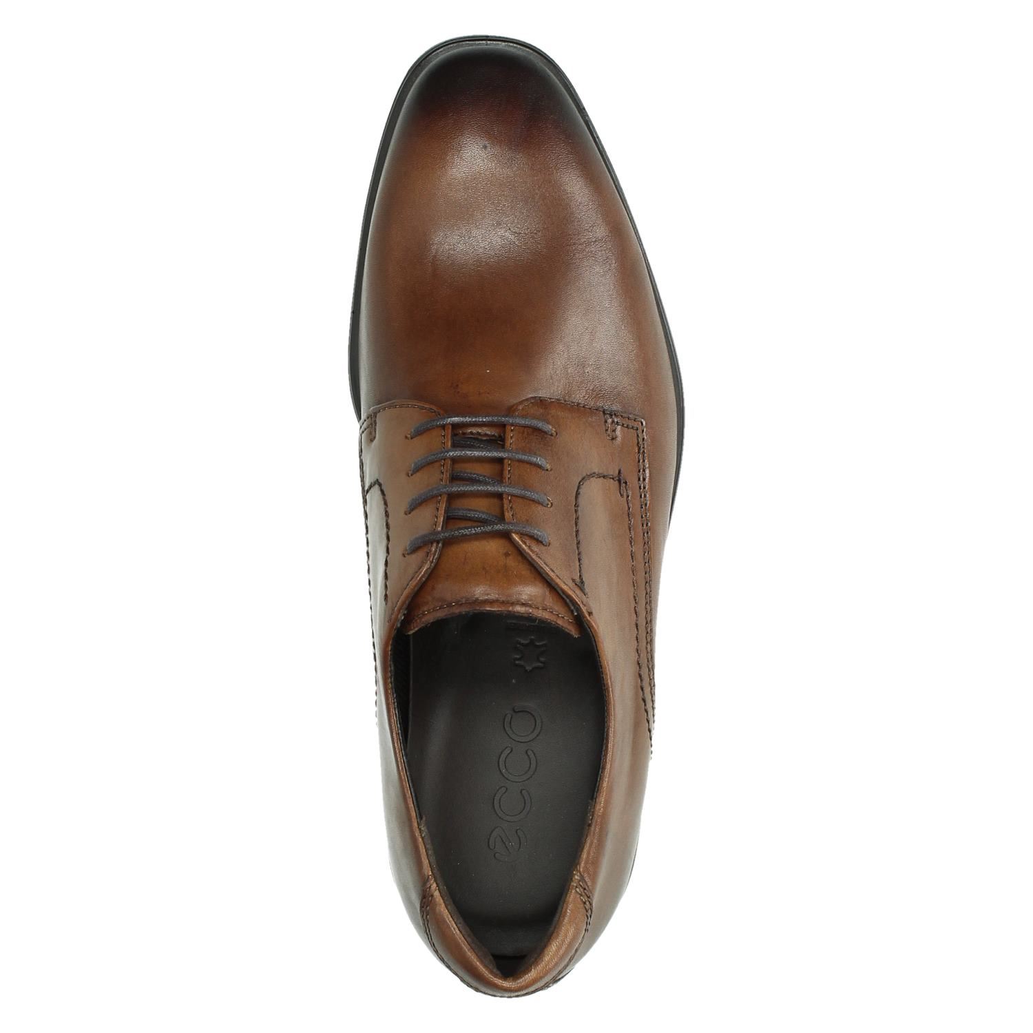 Melbourne heren veterschoen Ecco Cognac