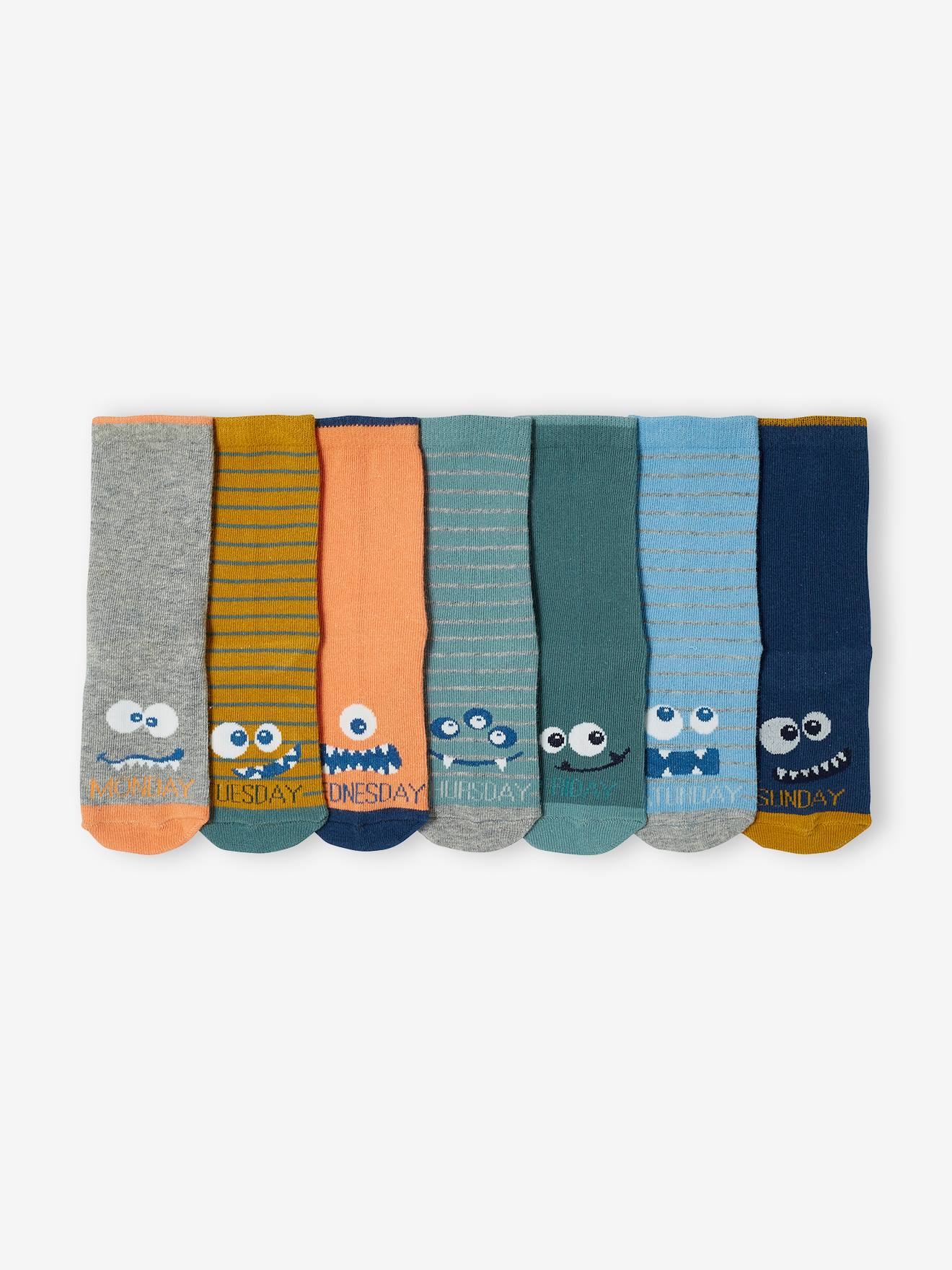 Pacote com 7 pares de meias 