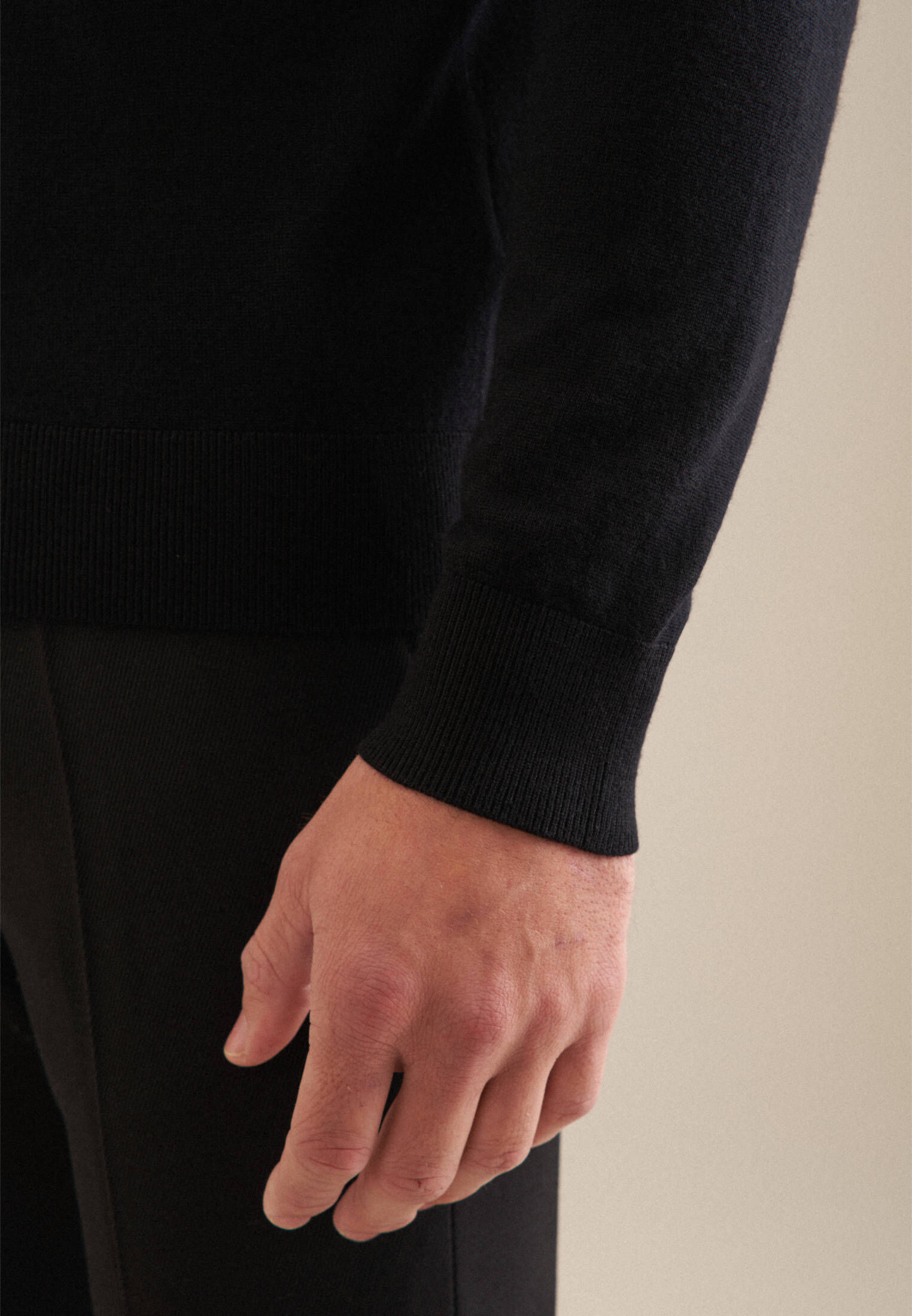 Seidensticker| Herren Pullover Schwarze Rose