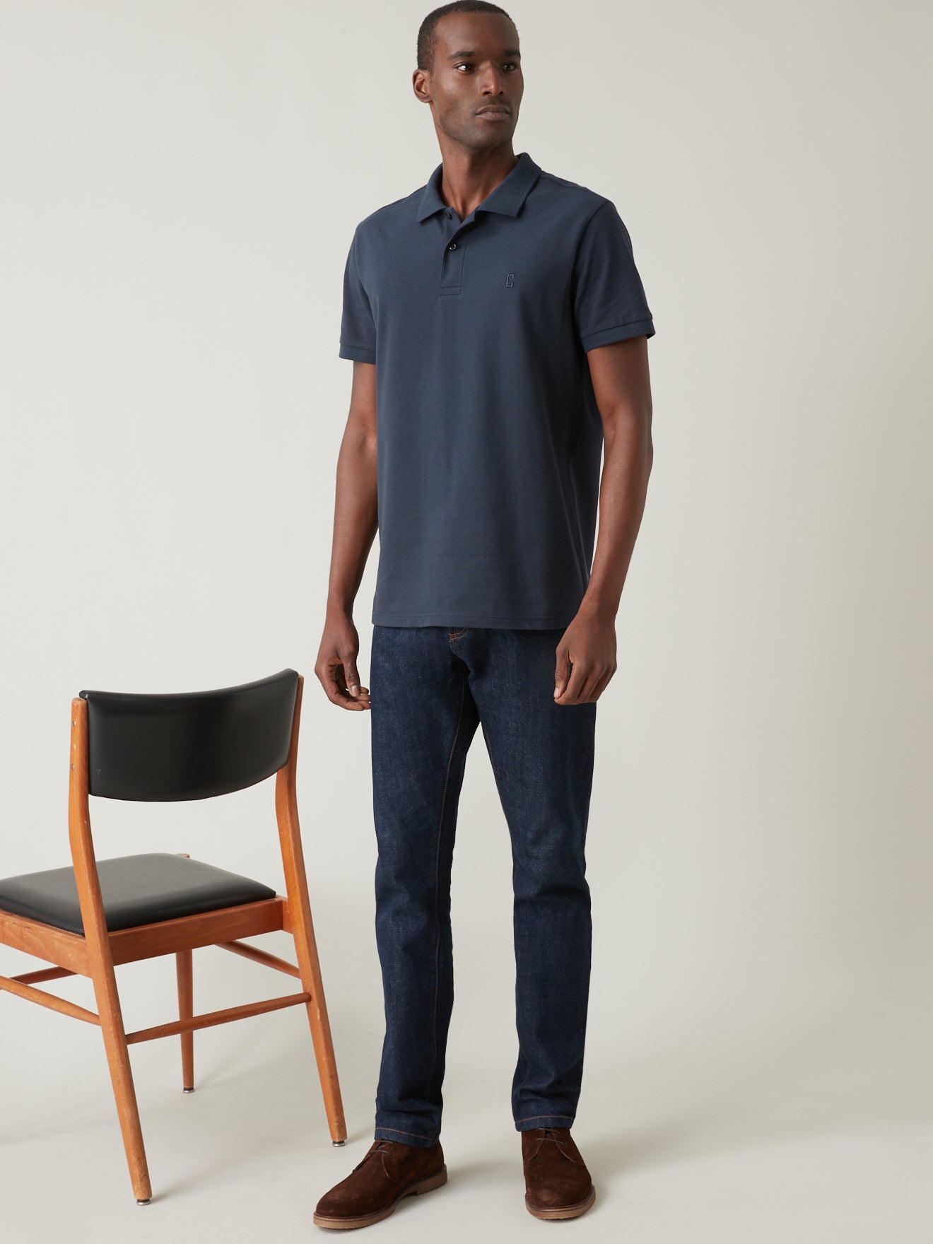 Polo maille piquée unie homme - coton bio