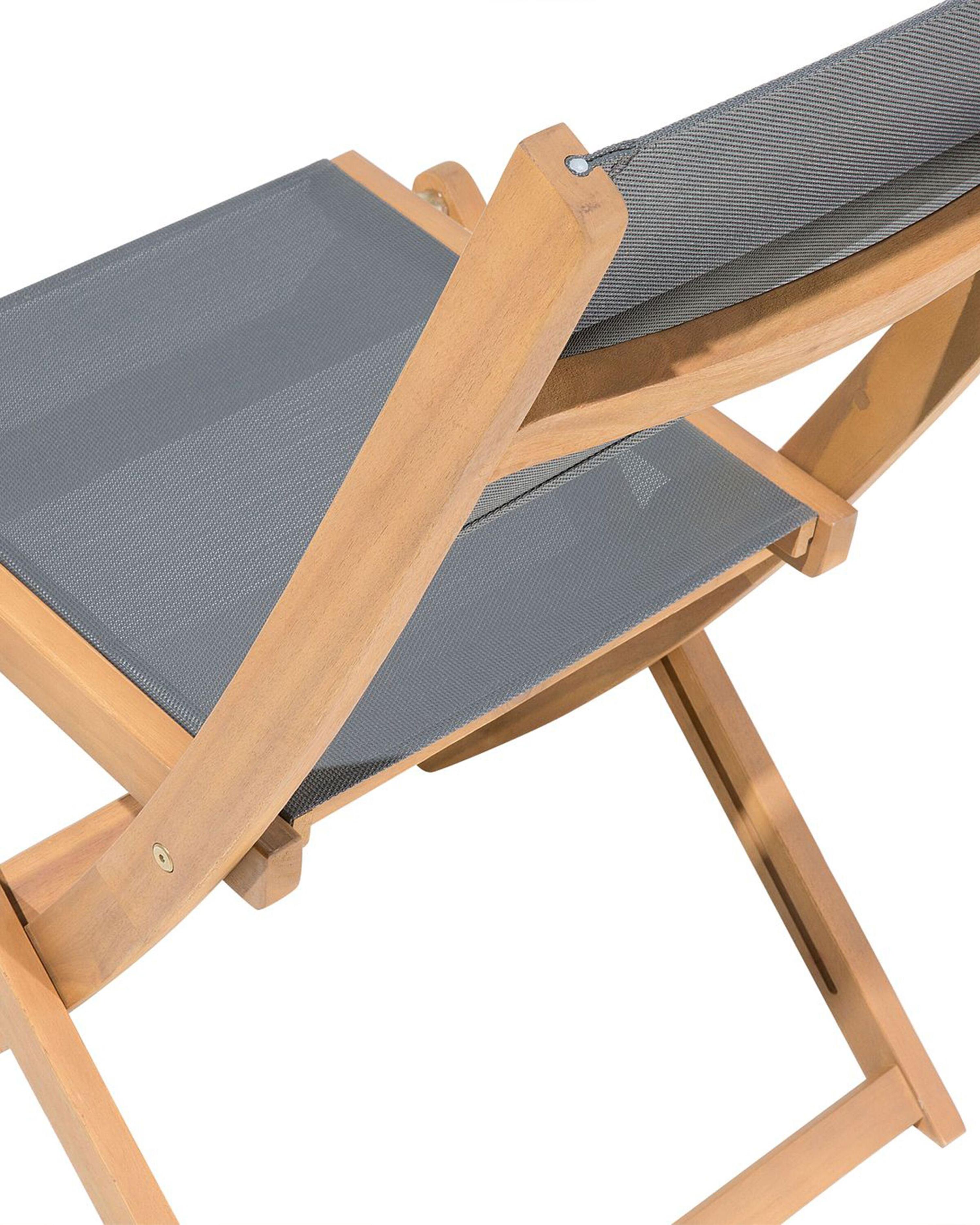 Set van 2 tuinstoelen CESANA Acaciahout Lichtbruin