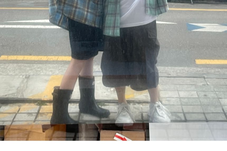 SeoulPop - Unisex geruit overhemd met lange mouwen en losse pasvorm en capuchon