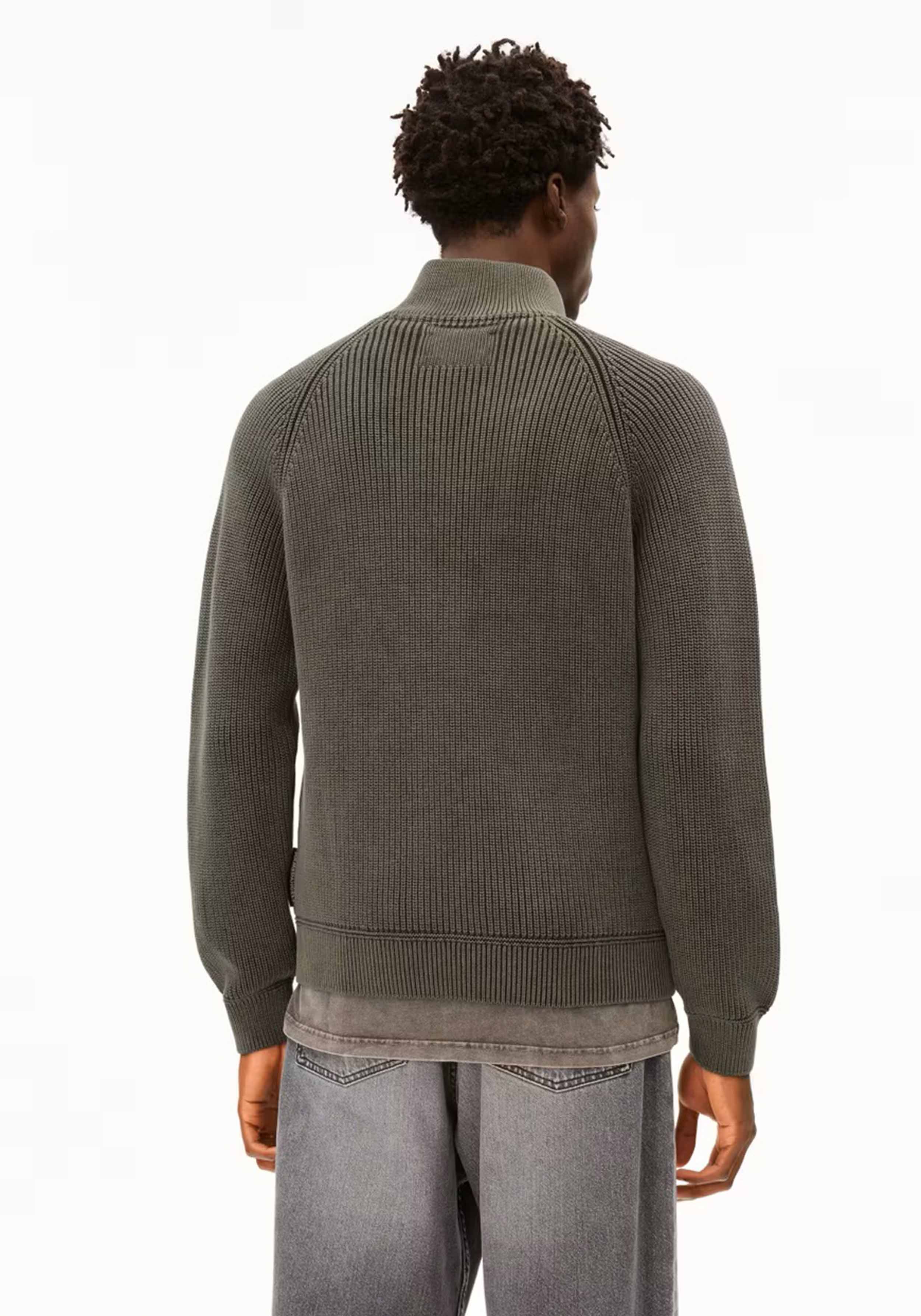 Armedangels Strickpullover Kaalves Gmt Dye Forest Pine
