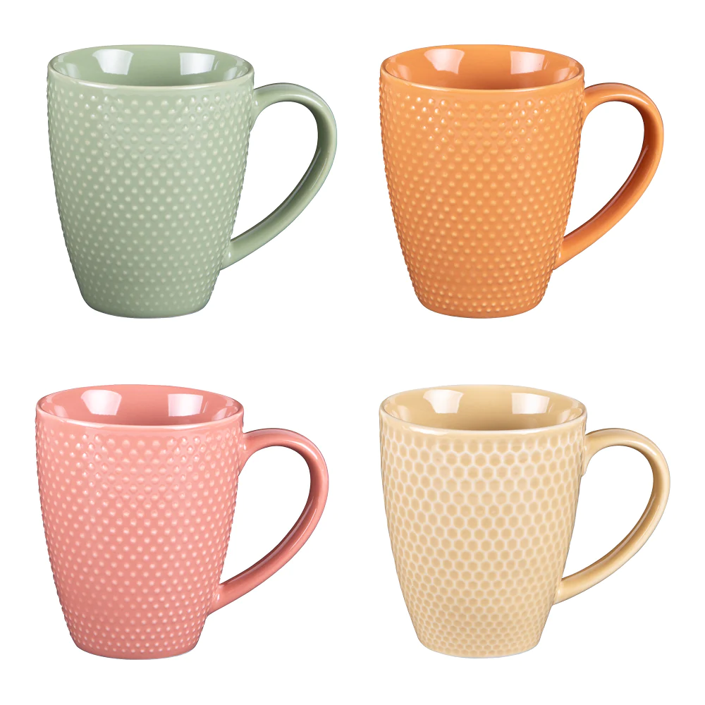 Coffret de 4 mugs Sunrise 35 cl Table passion