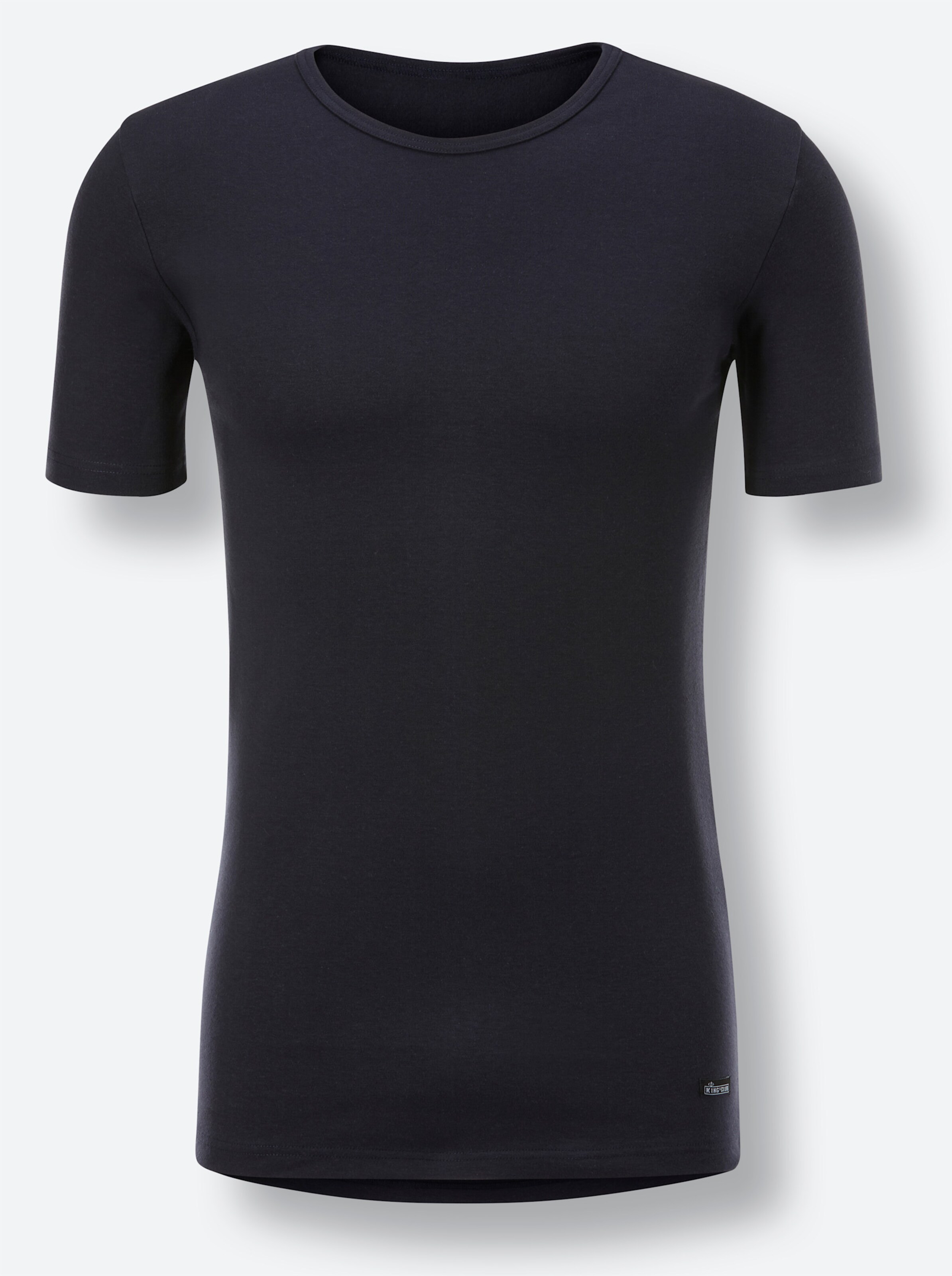 KINGsCLUB Shirt in marine + mittelblau