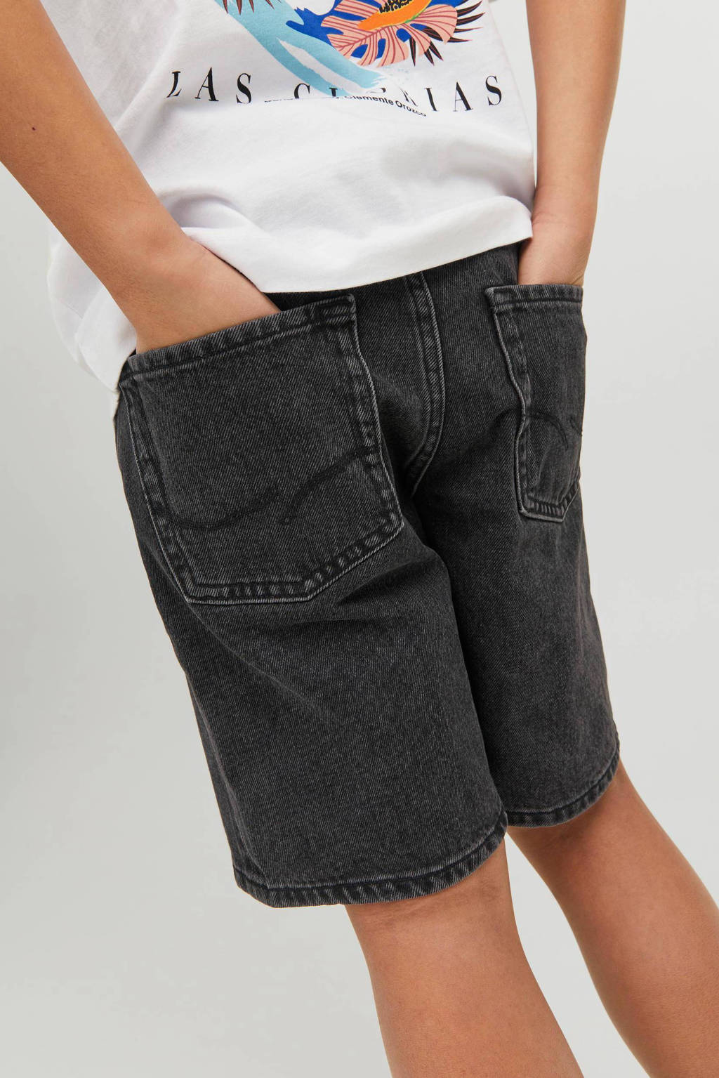 JACK & JONES relaxed short JJICHRIS grey denim