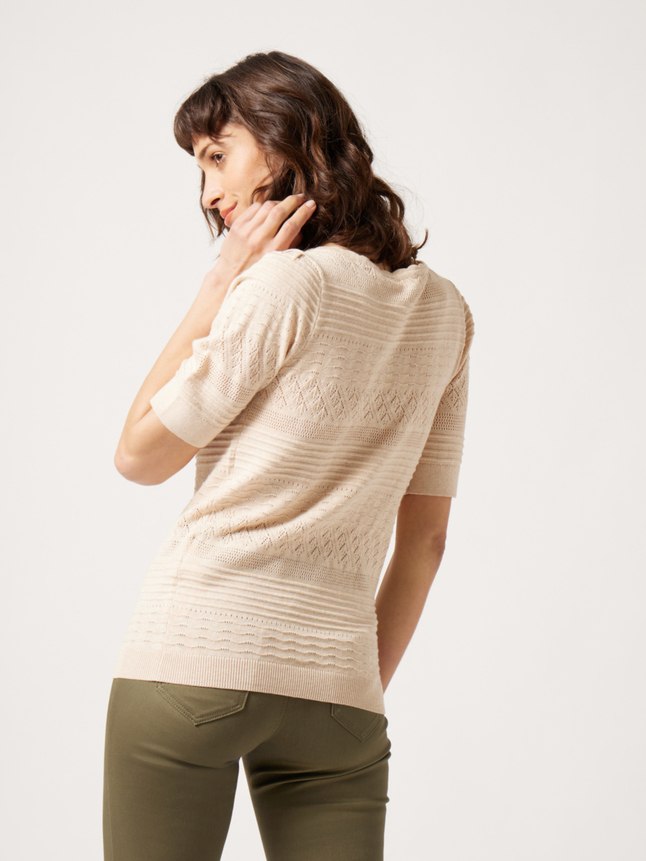 Pull avec détails ajourés