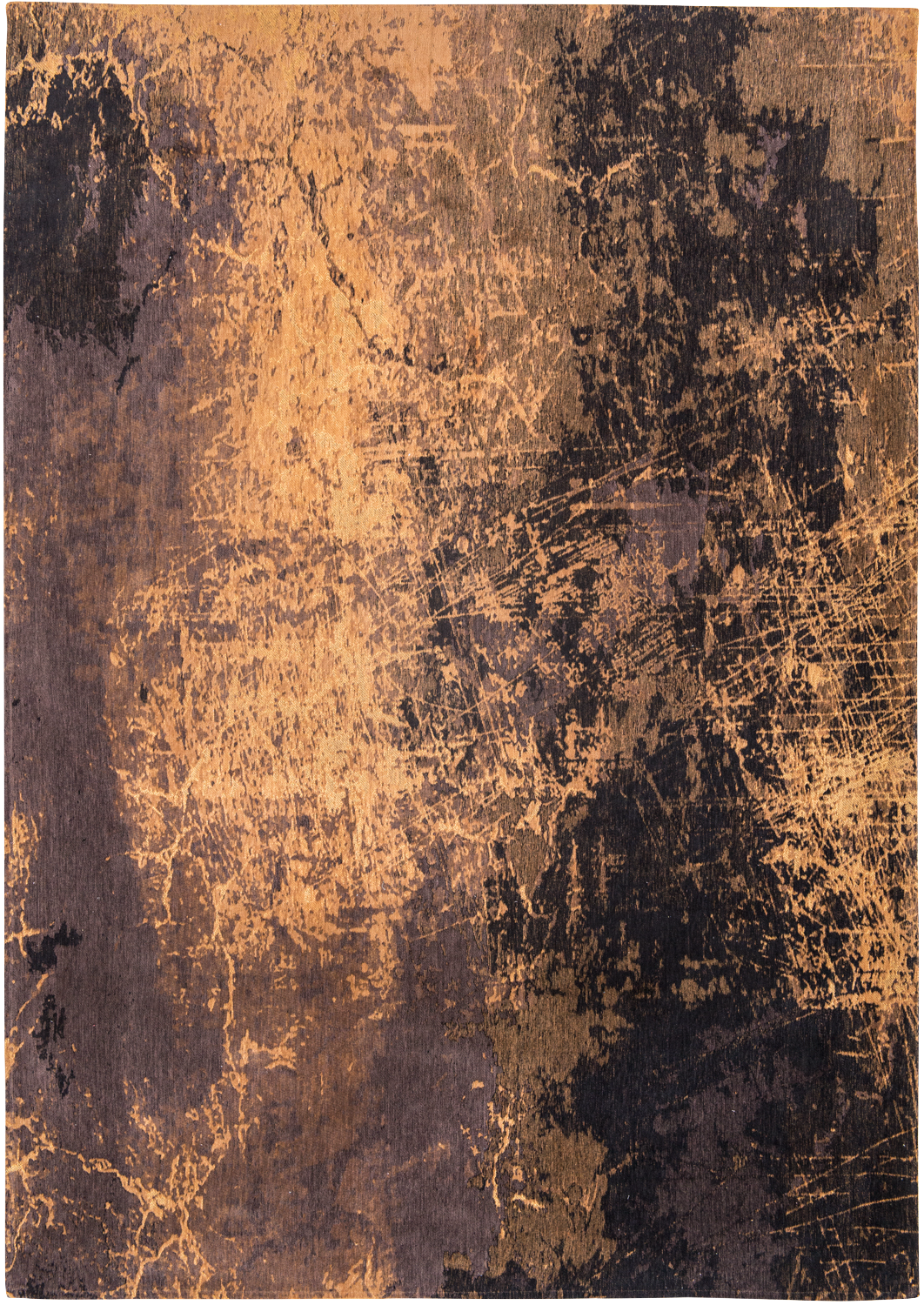 Ecorugs vloerkleed Cracks goud 80x150 cm