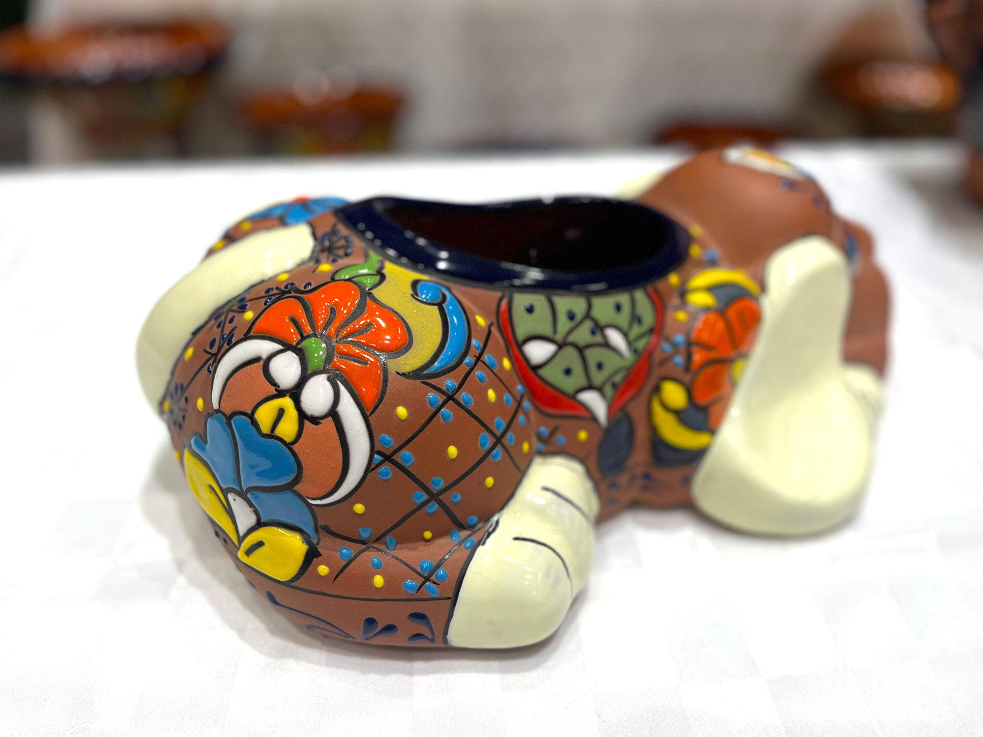 Pflanztopf 'Dackel-Puppy', multicolor, B 37 cm, L 25 cm, H 12 cm günstig bestellen