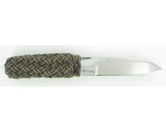Pen Skoulm - manche en cordage - Marron et kaki Couteau de poche par Neptunia