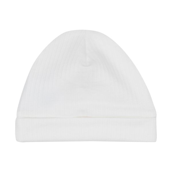 Klein Baby Muts Rib - Maat 50/56 - Natural White